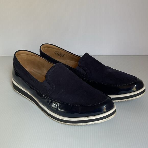 Naturalizer Comfort Slip-On Shoes Navy Blue Black Size 9M Casual Work Walking - Picture 3 of 10